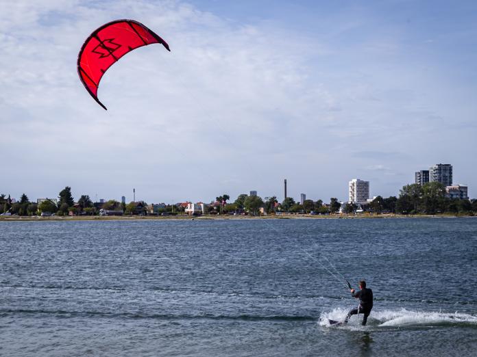 Kitesurfer ved Amager Strand