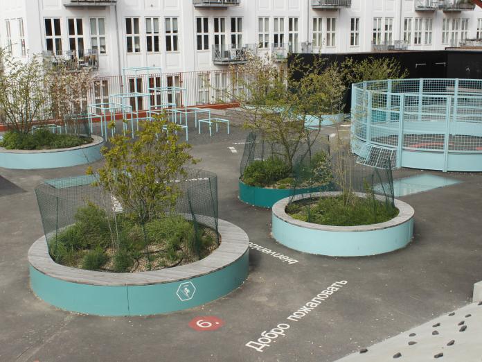 Skolegård på Nordøstamager Skole