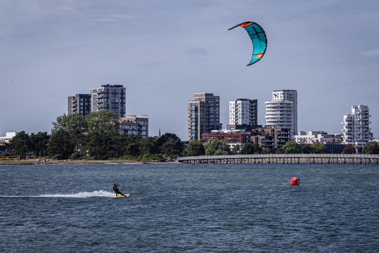 Huse ved Amager Strand